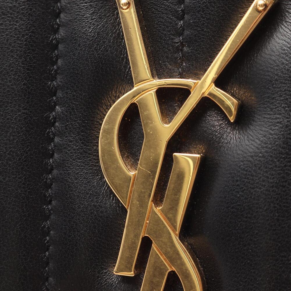 Saint Laurent Paris Vicky Shoulder Bag Leather Black - Picture 8 of 9